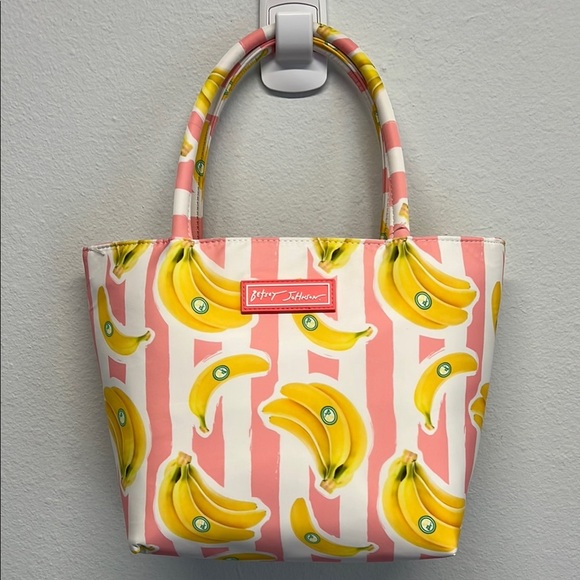 Betsey Johnson Pink and Yellow Banana Tote 💕 🍌 - Picture 1 of 6